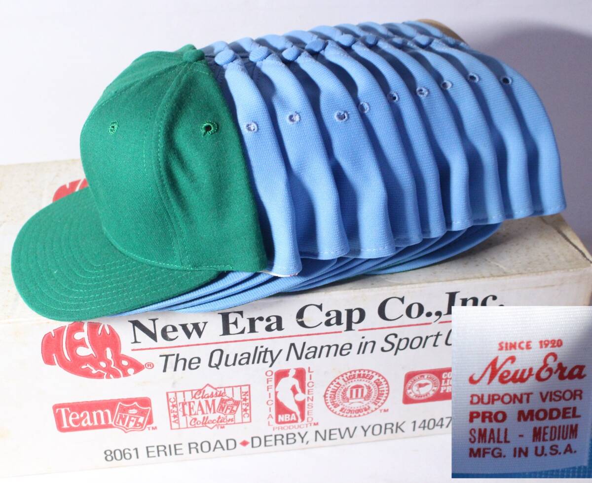 帽子 新品! 10個セット デッドストック 60's vintage ヴィンテージ ビンテージ newera ニューエラ ベースボールキャップ 緑 水色 箱入_画像1