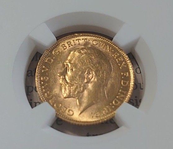 1926年 南アフリカ ソブリン金貨 ジョージ5世 NGC MS62