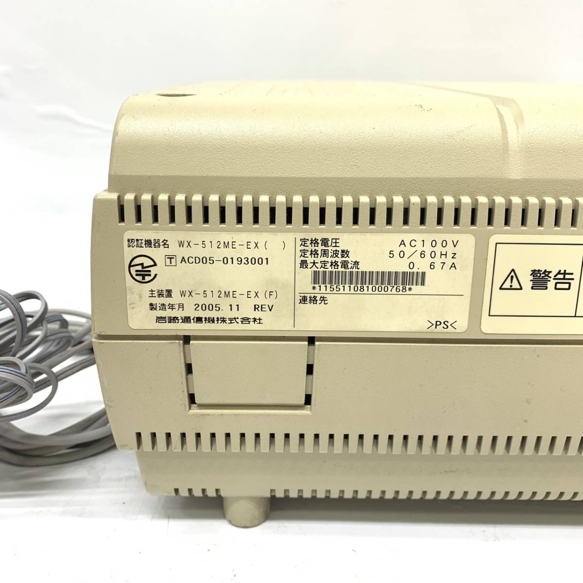 送料無料h56814 IWATSU 岩崎通信 ビジネスフォン 主装置 WX-512ME-EX 電話機 WX-12KTX ２台の画像5