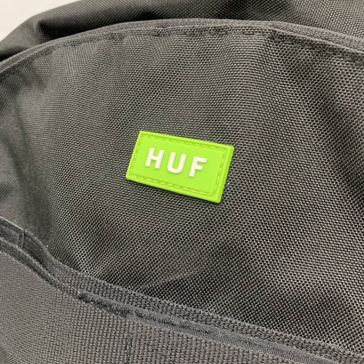 送料無料h57078-1 HUF ハフ MISSION BACKPACK ミッション バックパック リュック ブラック バッグ 鞄 かばん 美品_画像2