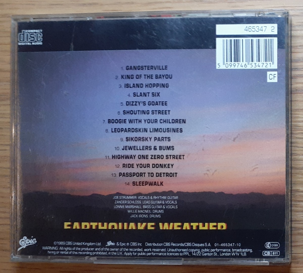 Joe Strummer / Earthquake Weather CD_画像2