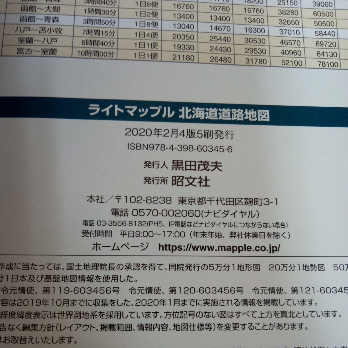 a-346 ライトマップル 北海道道路地図 おてがる!おトク!ベーシックロードマップ 1:300,000 主要都市拡大図1:60,000 平成2020年 昭文社※4_画像6