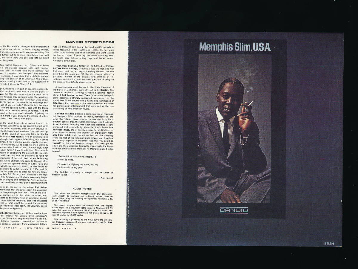 ☆MEMPHIS SLIM☆MEMPHIS SLIM, U.S.A.☆1988年日本盤☆CANDID / TOKUMA 32JDC-130☆JAZZ GILLUM, ARBEE STIDHAM☆_画像4