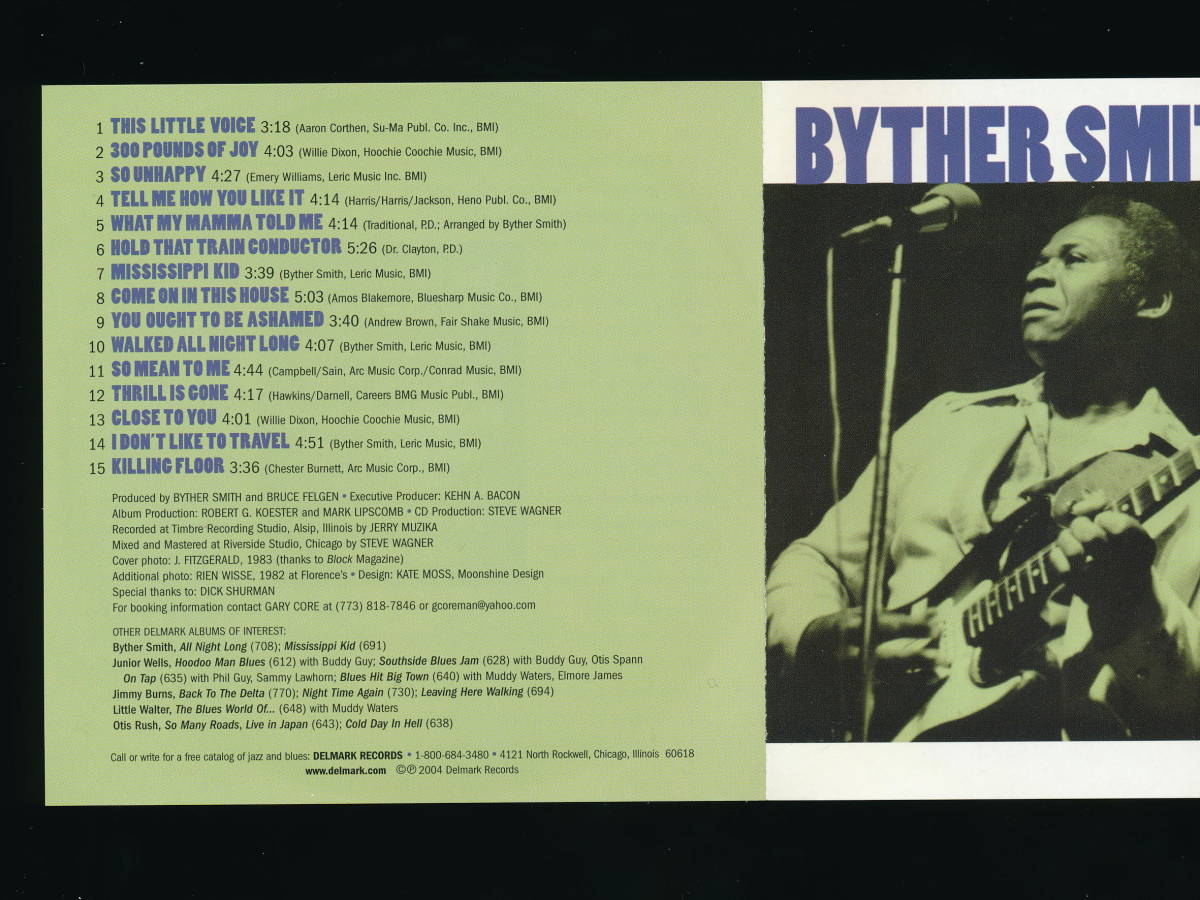 ☆BYTHER SMITH☆HOLD THAT TRAIN☆2004年輸入盤☆DELMARK RECORDS DE-774☆_画像5