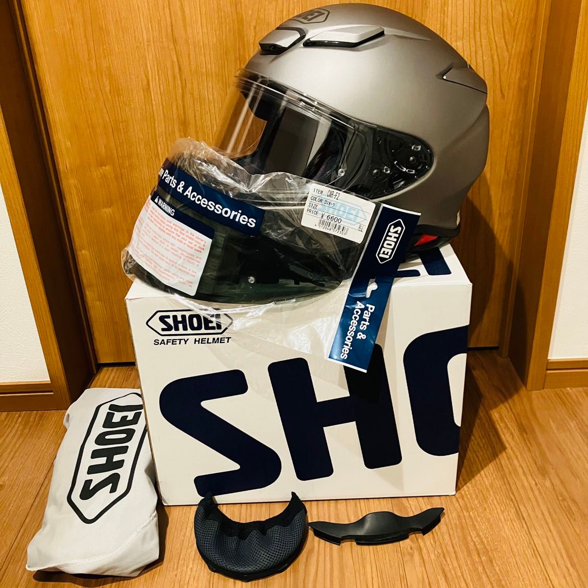美品 SHOEI Z-8 マットディープグレー XL 新品未使用ダーク 美品 SHOEI Z-8 マットディープグレー XL 新品未使用ダーク