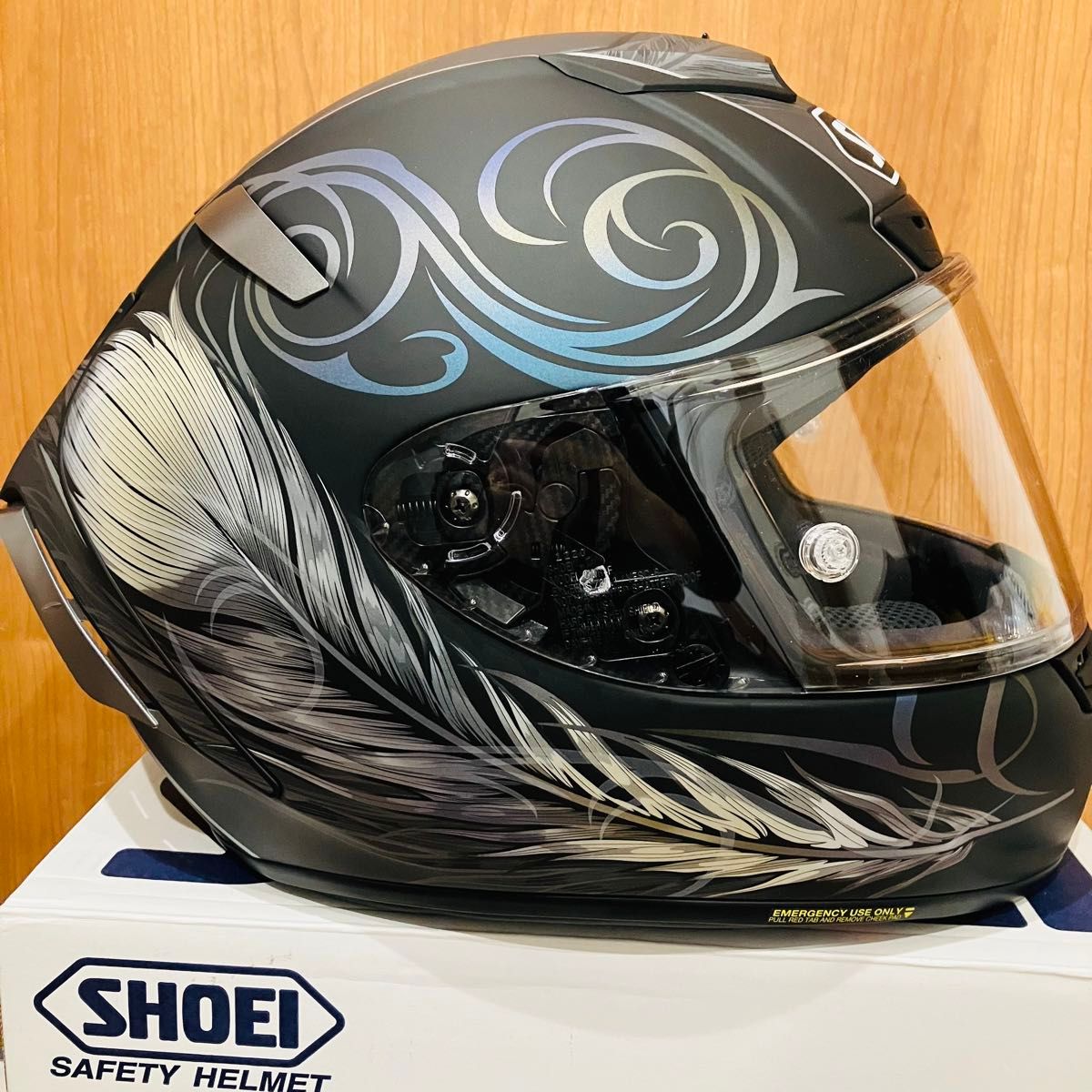 未使用に近い新品同様 無傷 SHOEI X-Fourteen(X-14) KUJAKU XL  未使用ピンロックシート、付属品付き