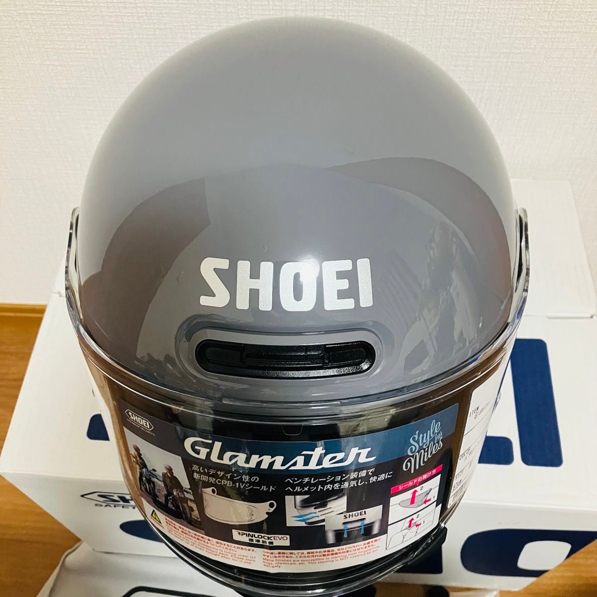 値下げ ほぼ未使用品 無傷 SHOEI グラムスター XL(L寄り) 2022年 値下げ ほぼ未使用品 無傷 SHOEI グラムスター XL(L寄り) 2022年