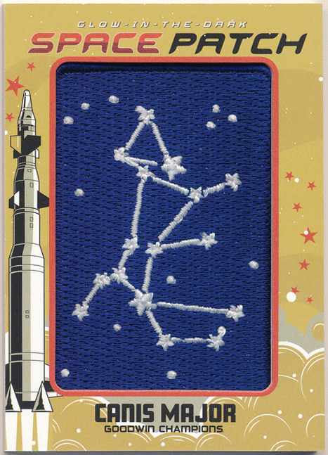 Canis Major 2023 UD Goodwin Champions Glow in the Dark Space Patches パッチ おおいぬ座 1:96パック_画像1