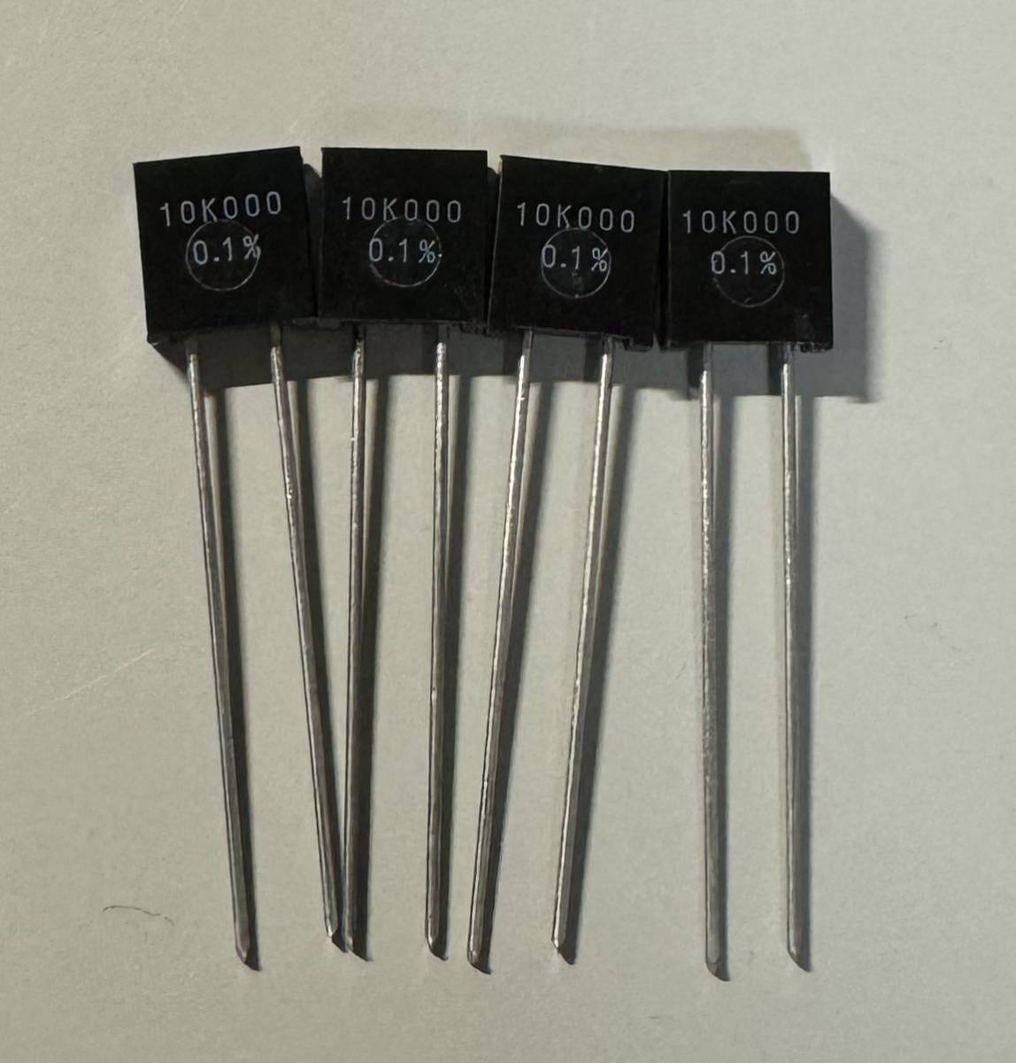 VISHAY foil resistor S102C 4個 10kΩスピーカーステレオ電子部品デバイス箔抵抗ハーメチック真空管無誘導音響サウンドアンプ_画像1