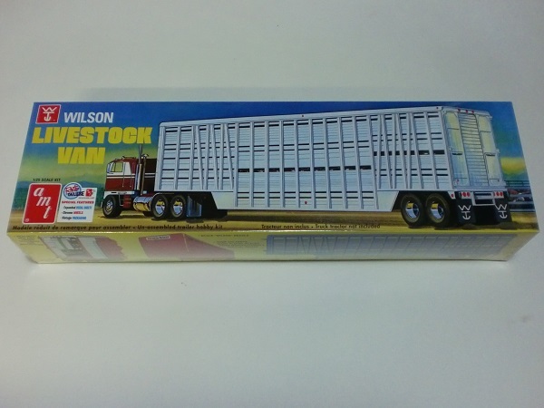 AMT 1/25 ウイルソン アメリカン 家畜類 運搬牽引貨物車 ライブストック トレーラー バン　 Wilson Livestock Van Trailer 　1106