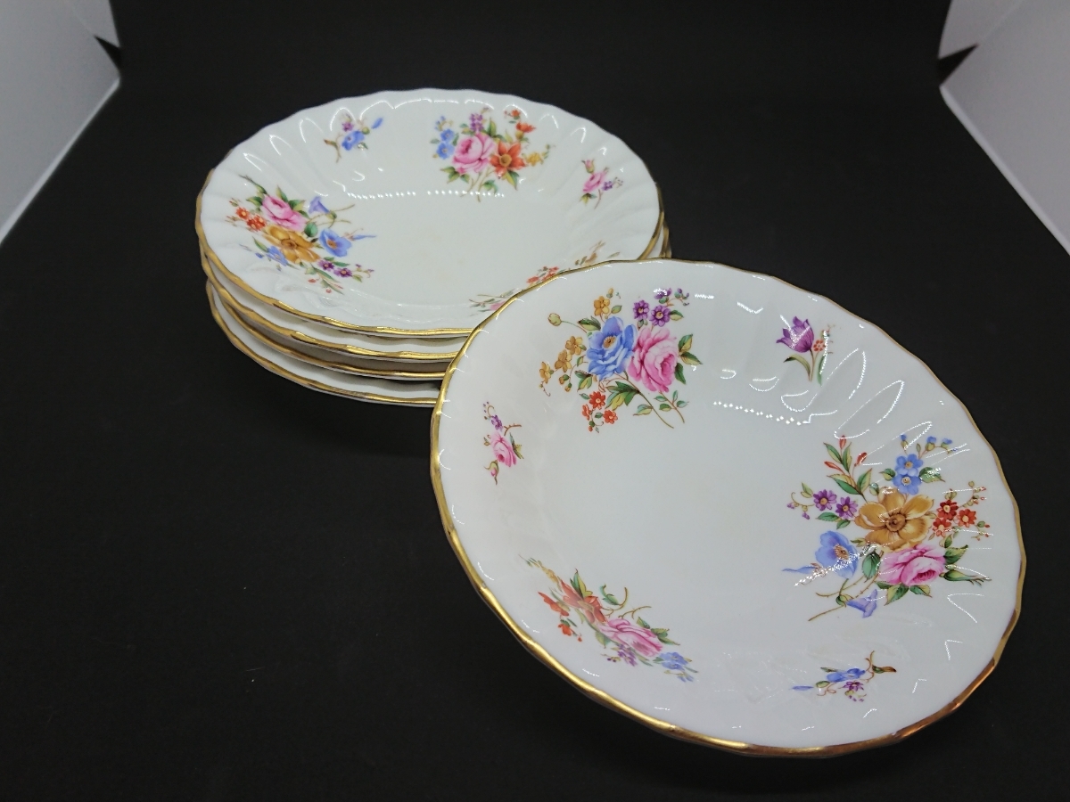 Royal Worcester ロイヤルウースター ロアノーク フルーツボウル 5枚_画像3