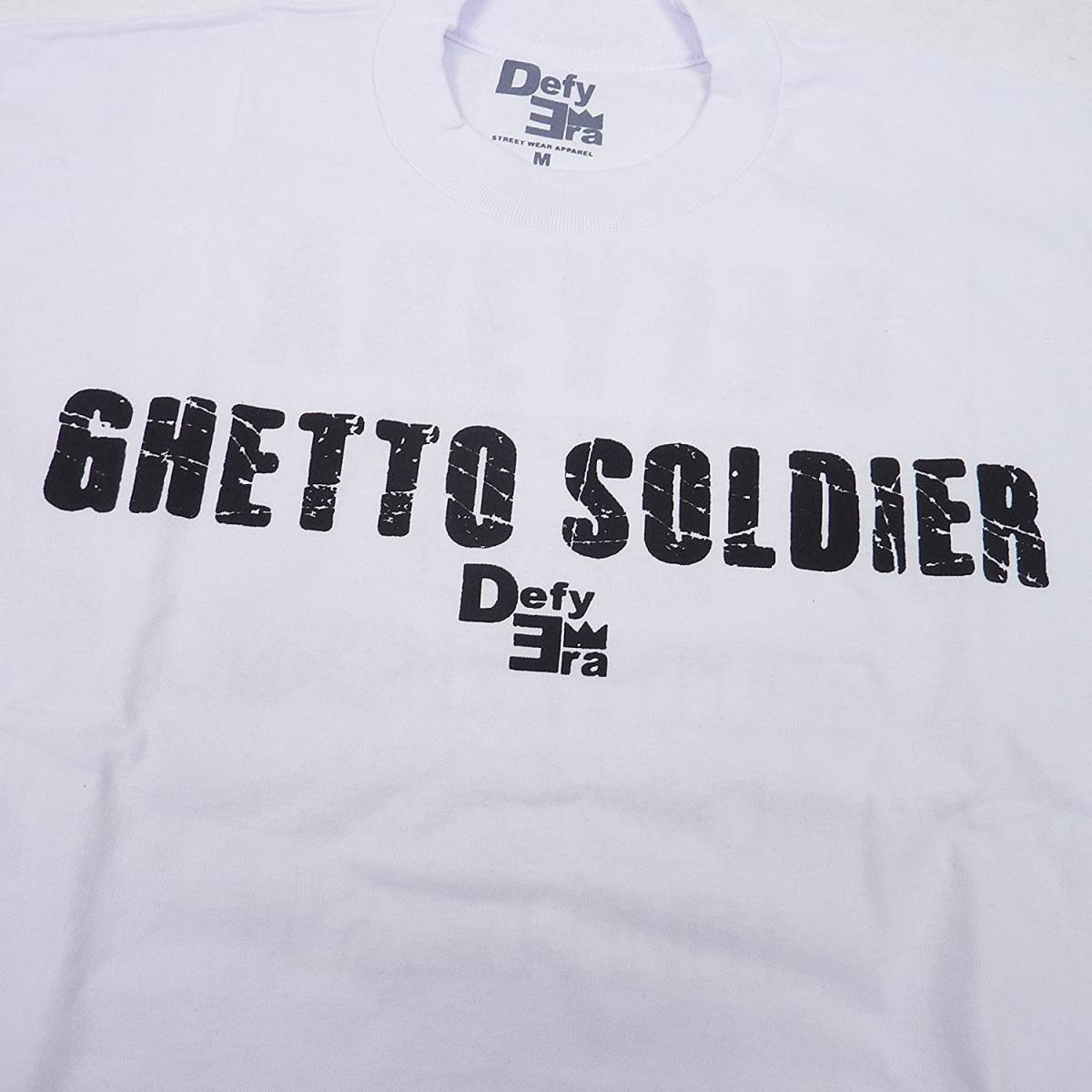 Defy Era GHETTO SOLDIER S/S T Shirts ゲットーソルジャー 半袖 Tシャツ (ホワイト) (XL) [並行輸入品]