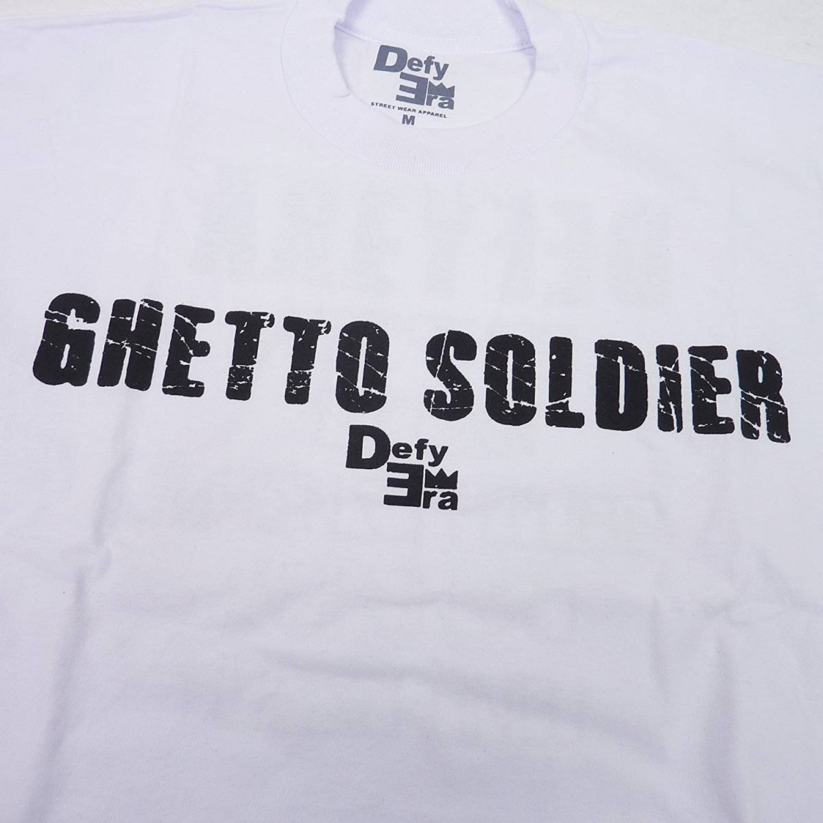 Defy Era GHETTO SOLDIER S/S T Shirts ゲットーソルジャー 半袖 Tシャツ (ホワイト) (XXL) [並行輸入品]_画像4