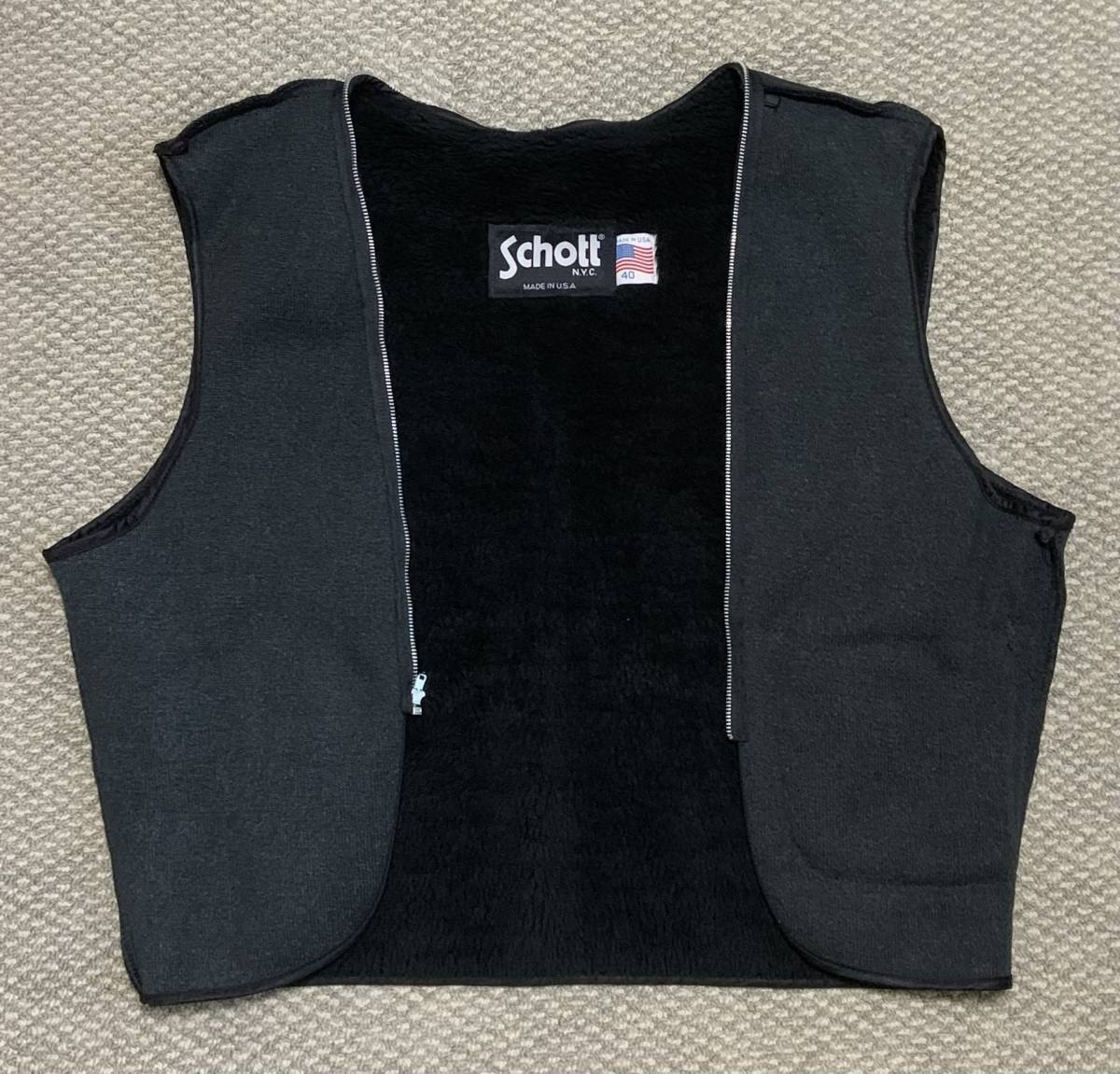 良品⑥schott【40】ライナー付652 米国製 シングルライダース 良品⑥schott【40】ライナー付652 米国製 シングルライダース