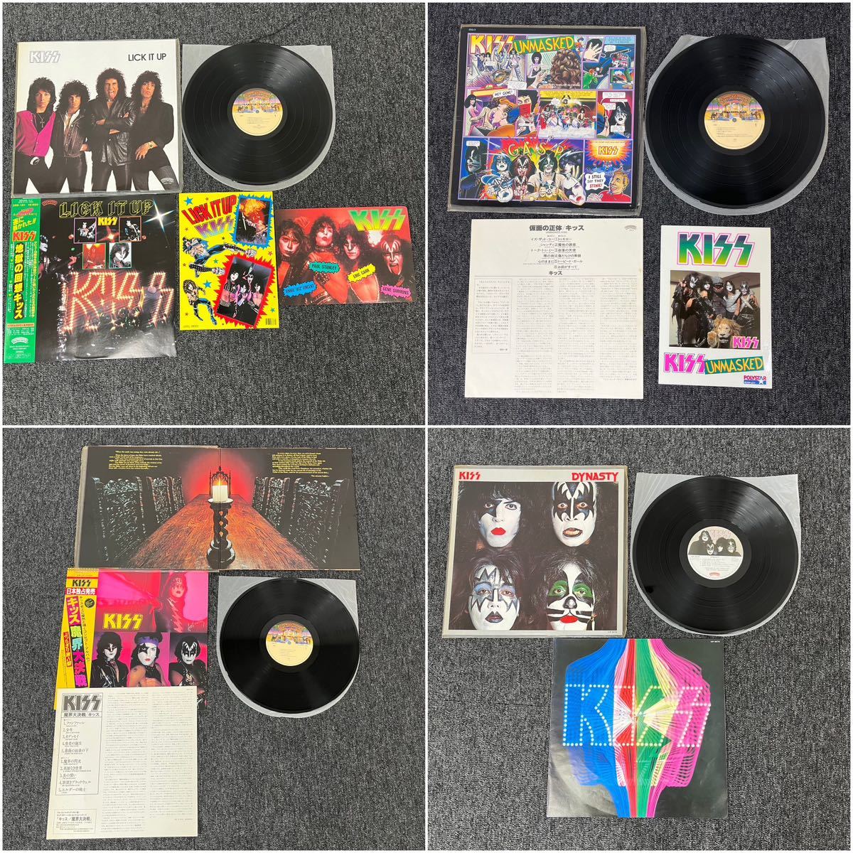 【コレクター必見】☆KISS レコード17枚まとめ☆キッス／ダブルプラチナム／LICK IT UP／UNMASKED／ステッカー／ポスター／シール／LP／EA2_画像5