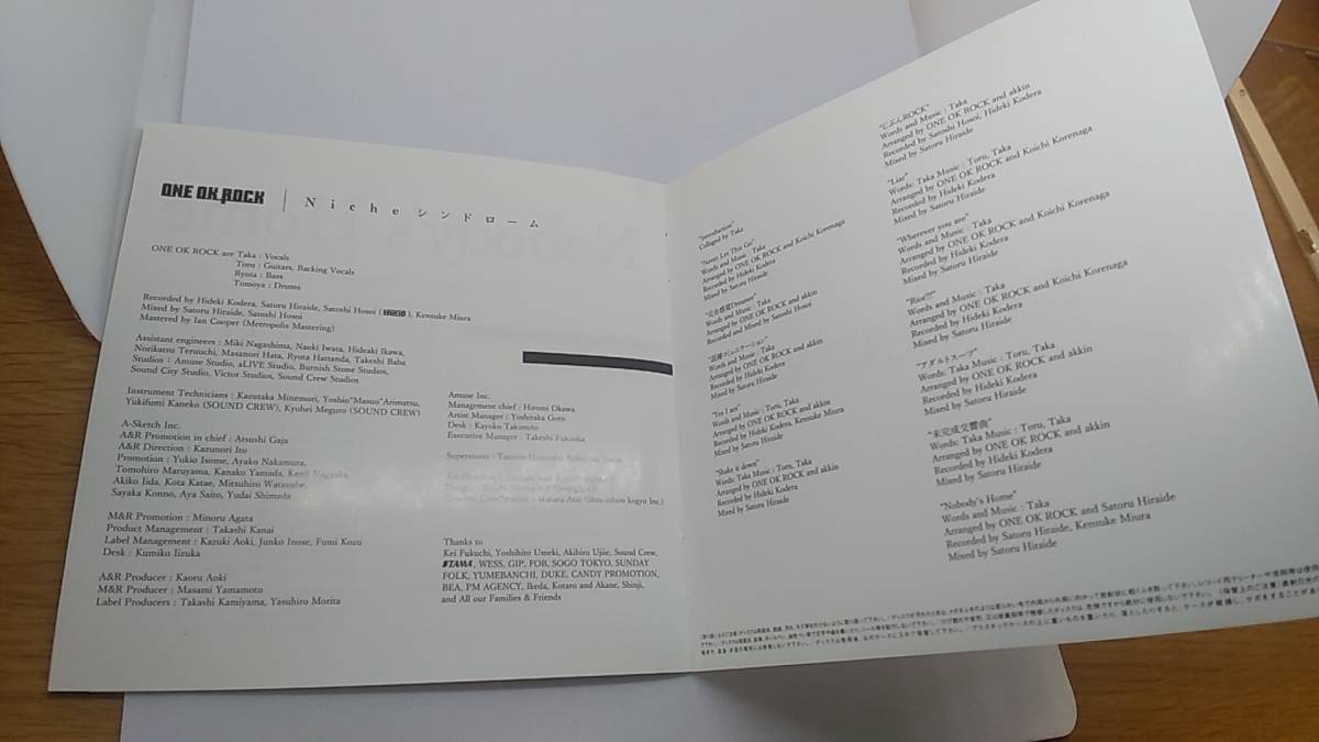 CD ONE OK ROCK Niche シンドローム　中古品_画像6