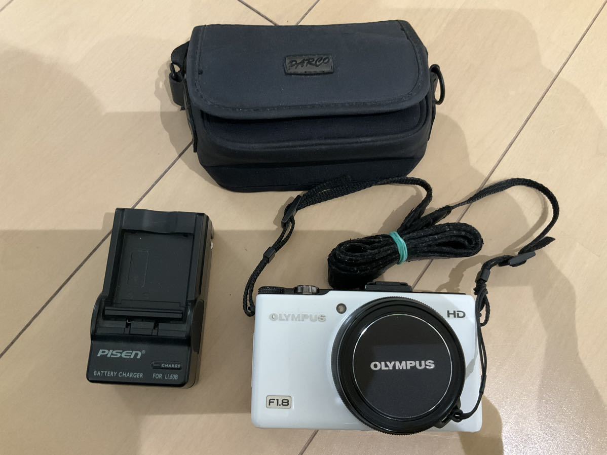 中古　OLYMPUS デジタルカメラ XZ-1 ホワイト_画像1