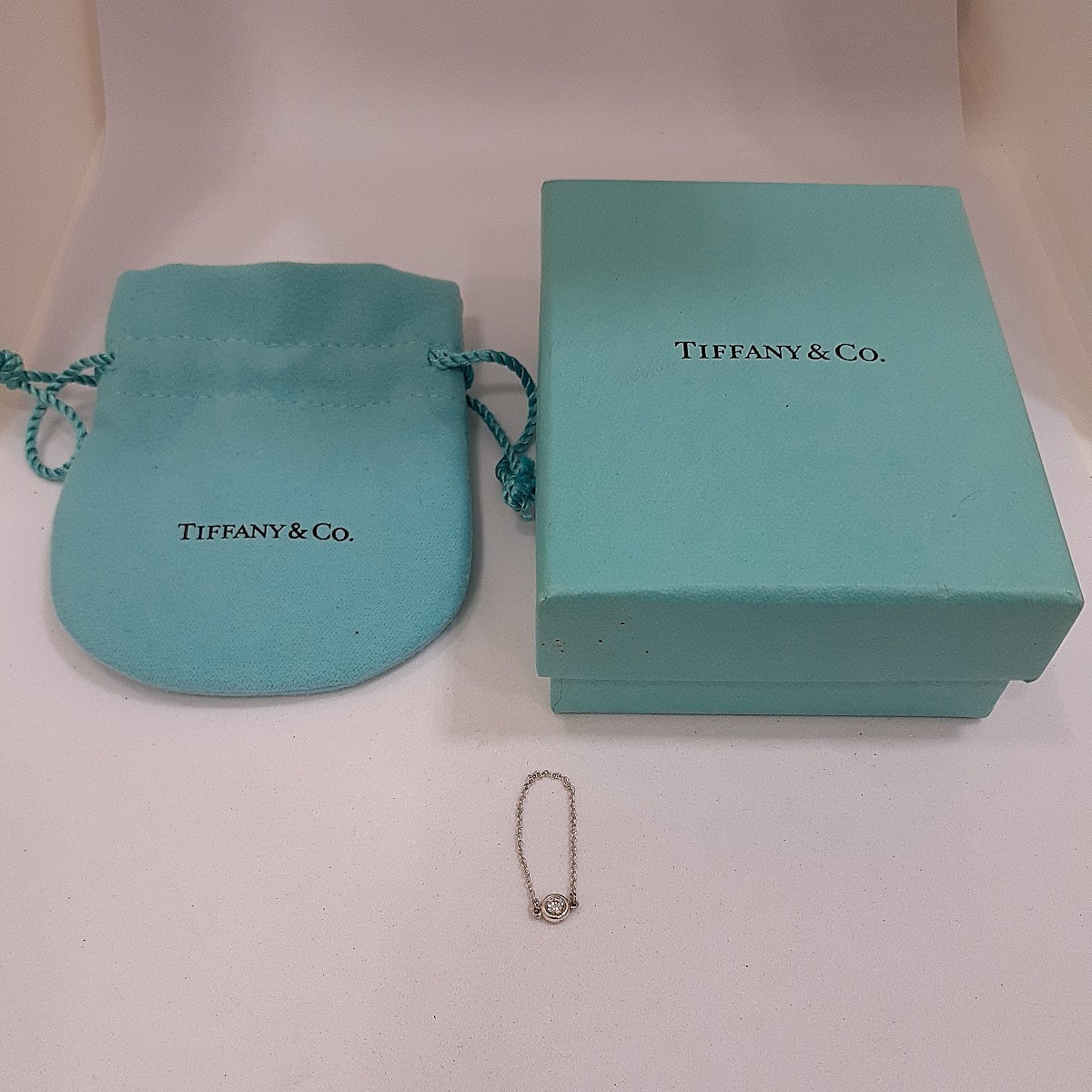 Tiffany&Co ティファニー バイザヤード 1Pダイヤリング シルバー Sv925_画像1