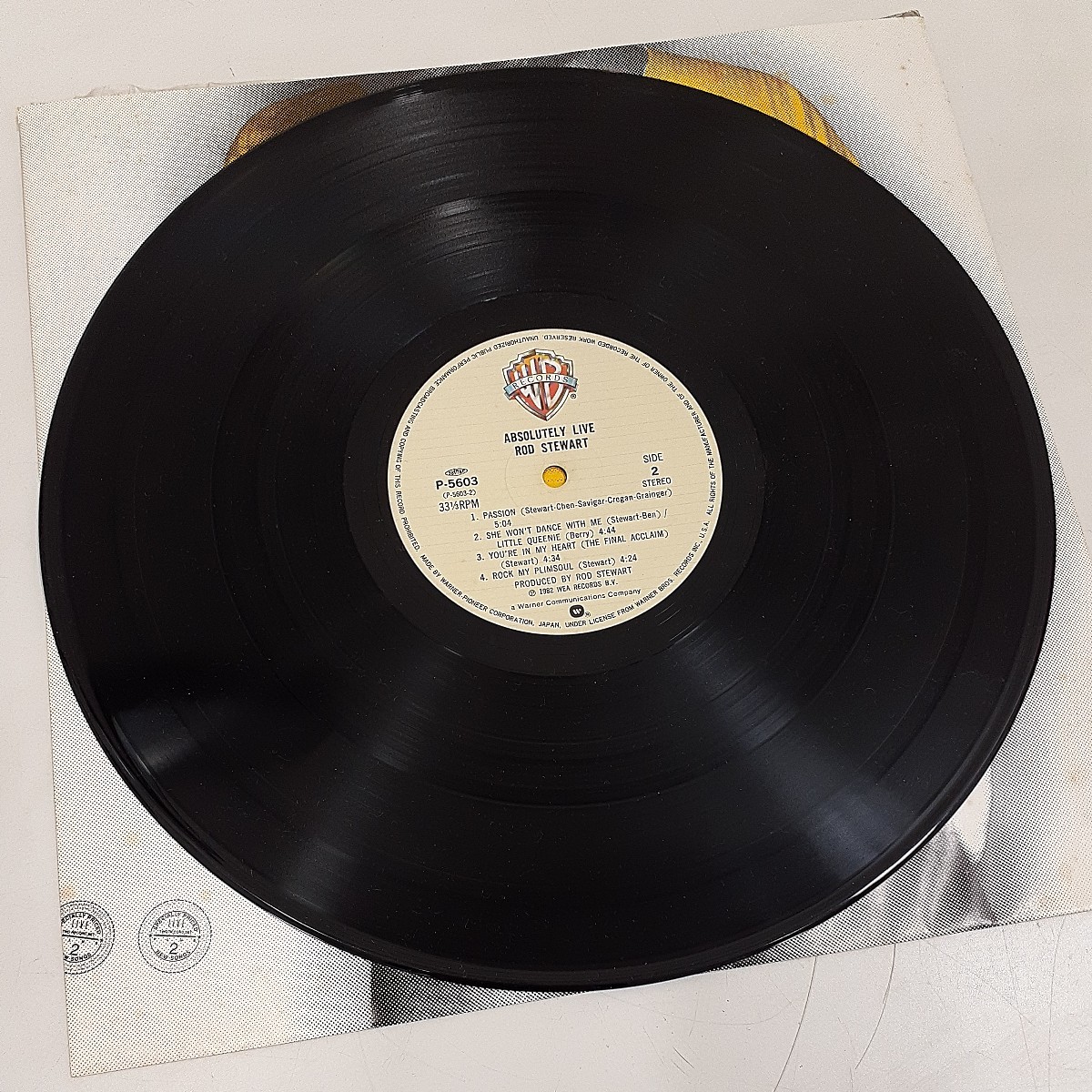【帯付き】 LP ロッド・スチュワート Rod Stewart - Absolutely Live / 国内盤 2枚組 P-5603 P-5604 レコード_画像8