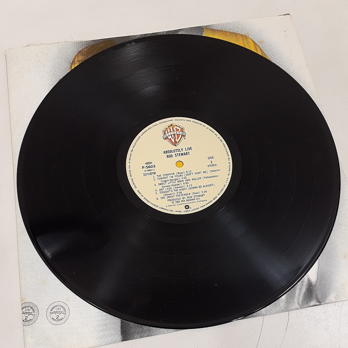 【帯付き】 LP ロッド・スチュワート Rod Stewart - Absolutely Live / 国内盤 2枚組 P-5603 P-5604 レコード_画像7