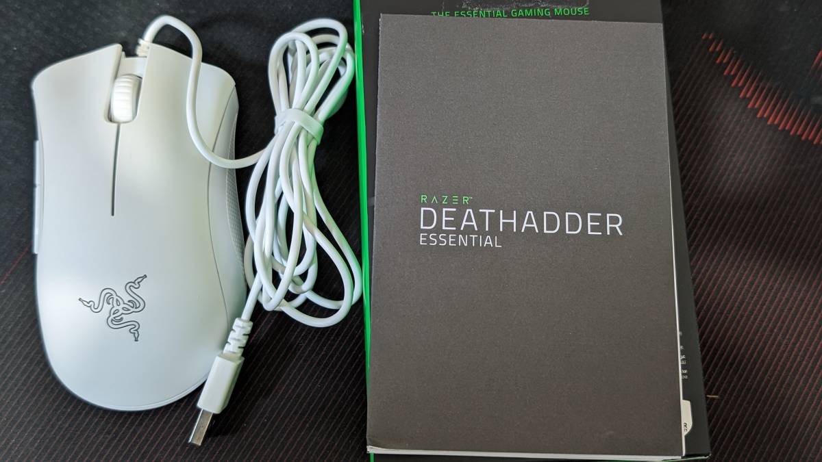 Razer DeathAdder Essential 　Mercury White　ゲーミングマウス 有線【動作確認済】_画像1