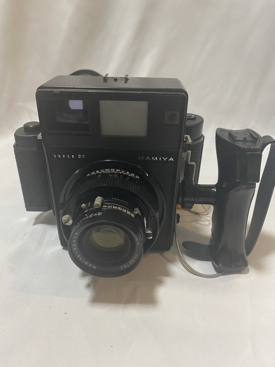 1円スタート　Mamiya Press Super 23 Film Camera 100mm F3.5 Lens Grip 6x9 6x7 Pint hood マミヤ　プレス　カメラ　フィルムバックx2_画像2