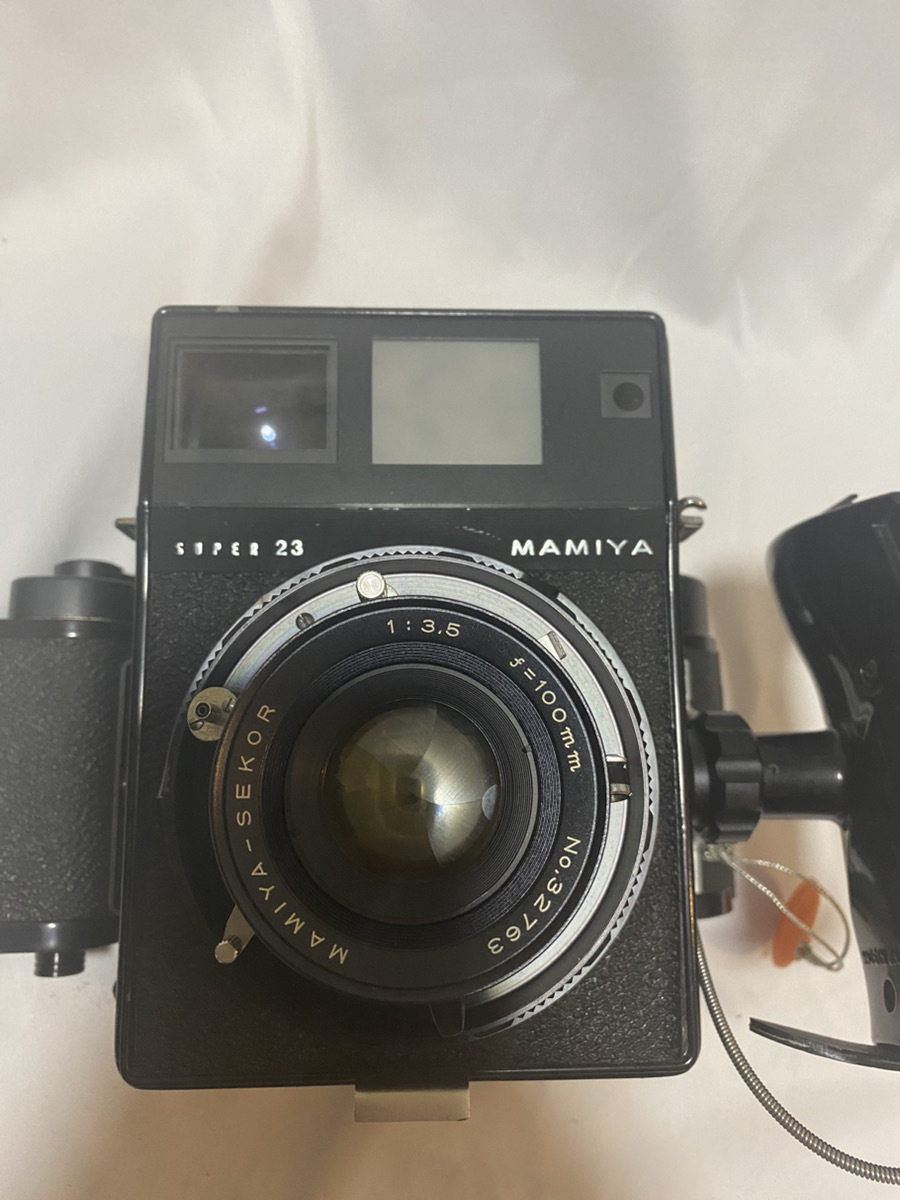 1円スタート　Mamiya Press Super 23 Film Camera 100mm F3.5 Lens Grip 6x9 6x7 Pint hood マミヤ　プレス　カメラ　フィルムバックx2_画像8
