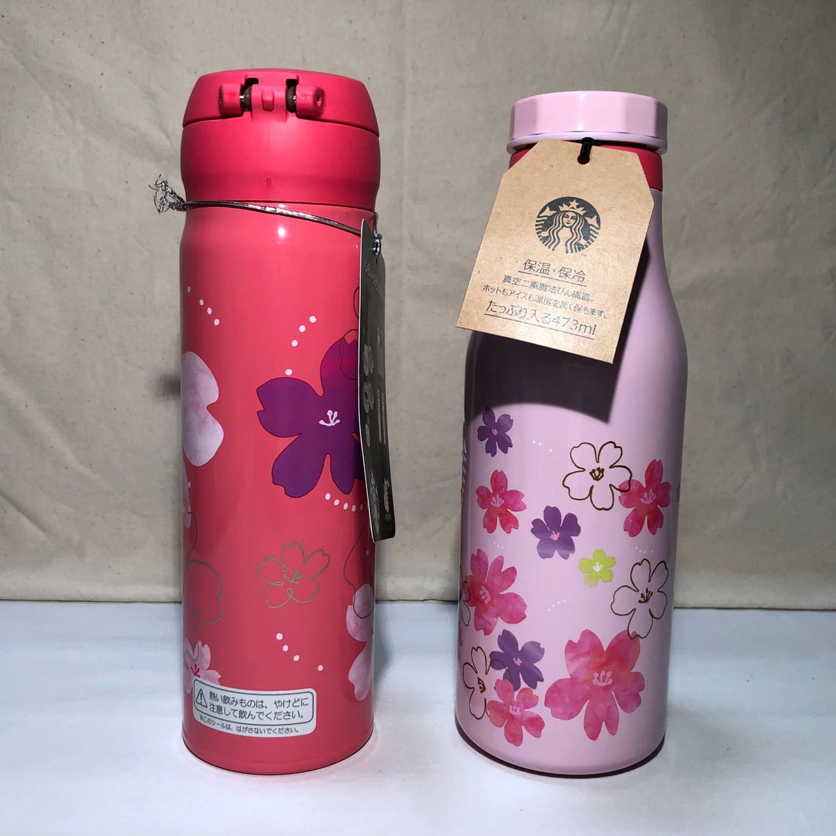 スタバ SAKURA 2024 ハンディーステンレスボトルビビッドピンク 袋付き スタバ SAKURA 2024 ハンディーステンレスボトルビビッドピンク 袋付き