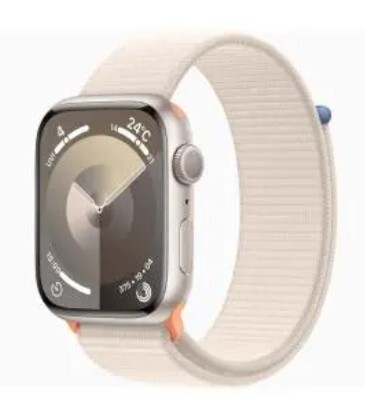 【未開封・未使用】Apple Watch Series9 45mm GPS スターライトアルミニウムケース/スターライトスポーツループ MR983J/A_画像1