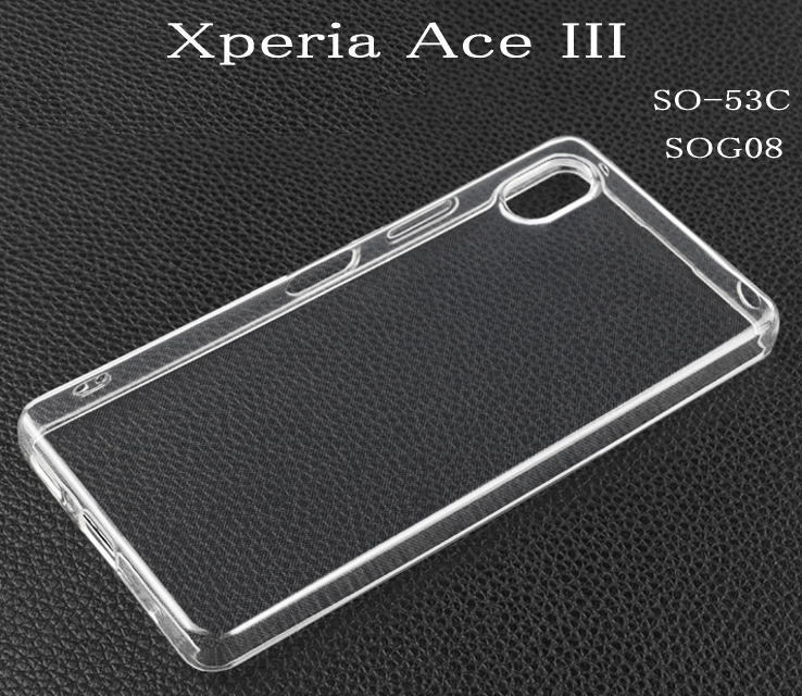 Xperia Ace III　TPUクリアケース　SO-53C　SOG08_画像1