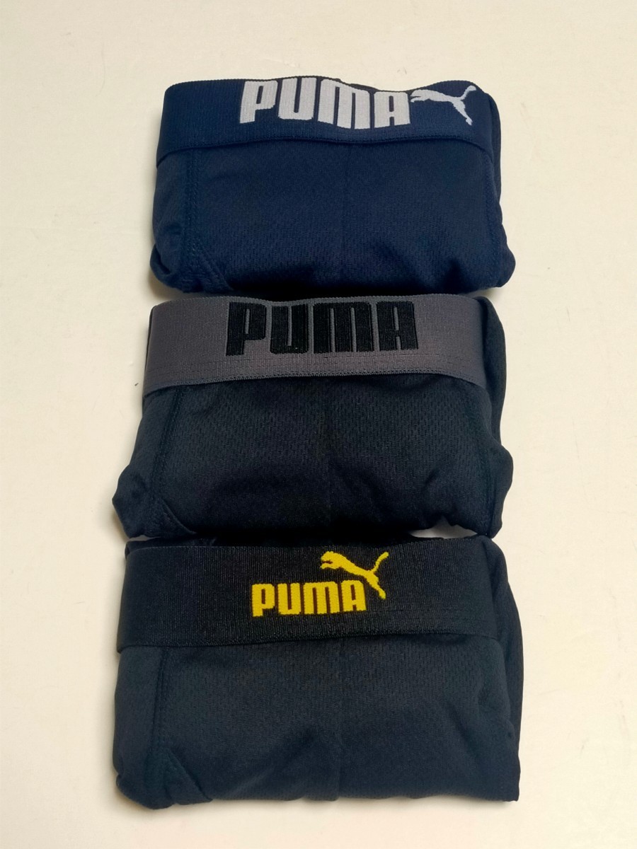 LL★送料無料！③①PUMA プーマ ボクサーブリーフ 3枚 前開き メンズ ボクサーパンツ インナー 肌着 下着　XL まとめ売り_画像4