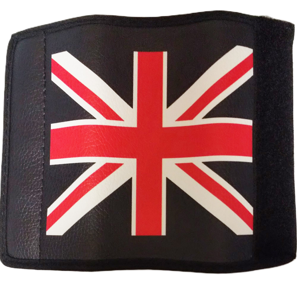  emergency brake cover PU leather made BMW MINI Mini Cooper hand brake accessory Union Jack × black free shipping 
