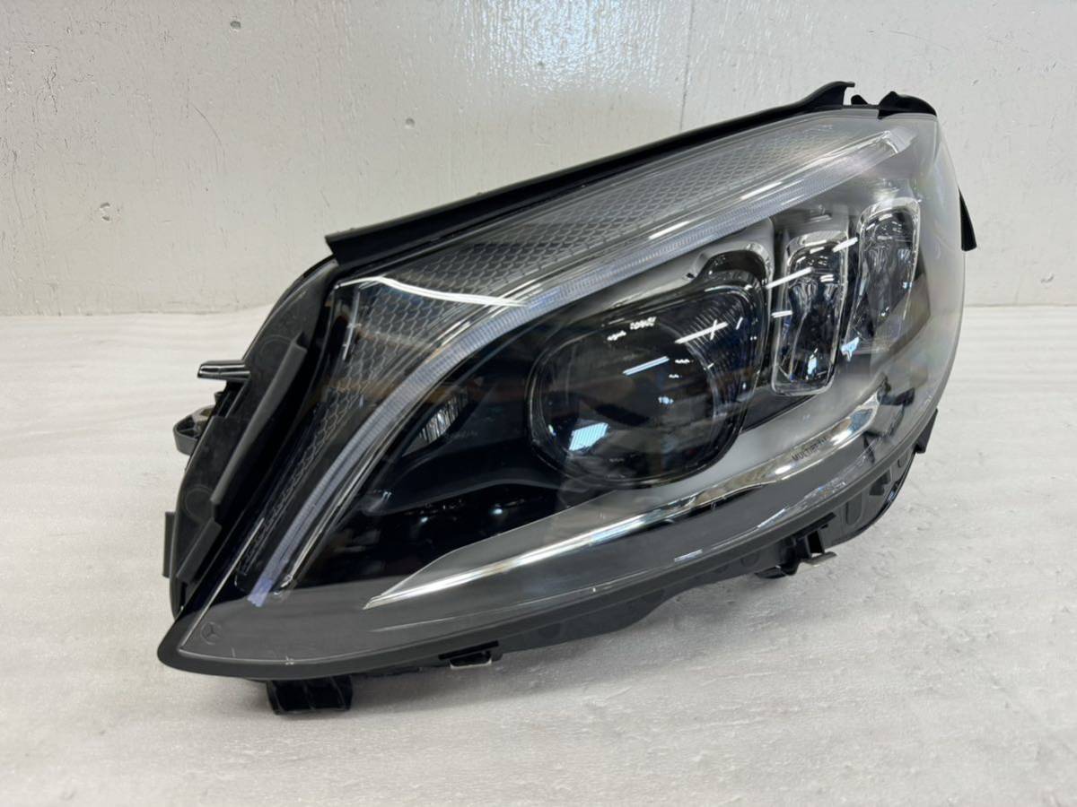 6F28 【軽傷】 ベンツ Cクラス W205 後期 純正 LED ヘッドライト 左 A205 906 17 06 KZ A2059061706KZ_画像1