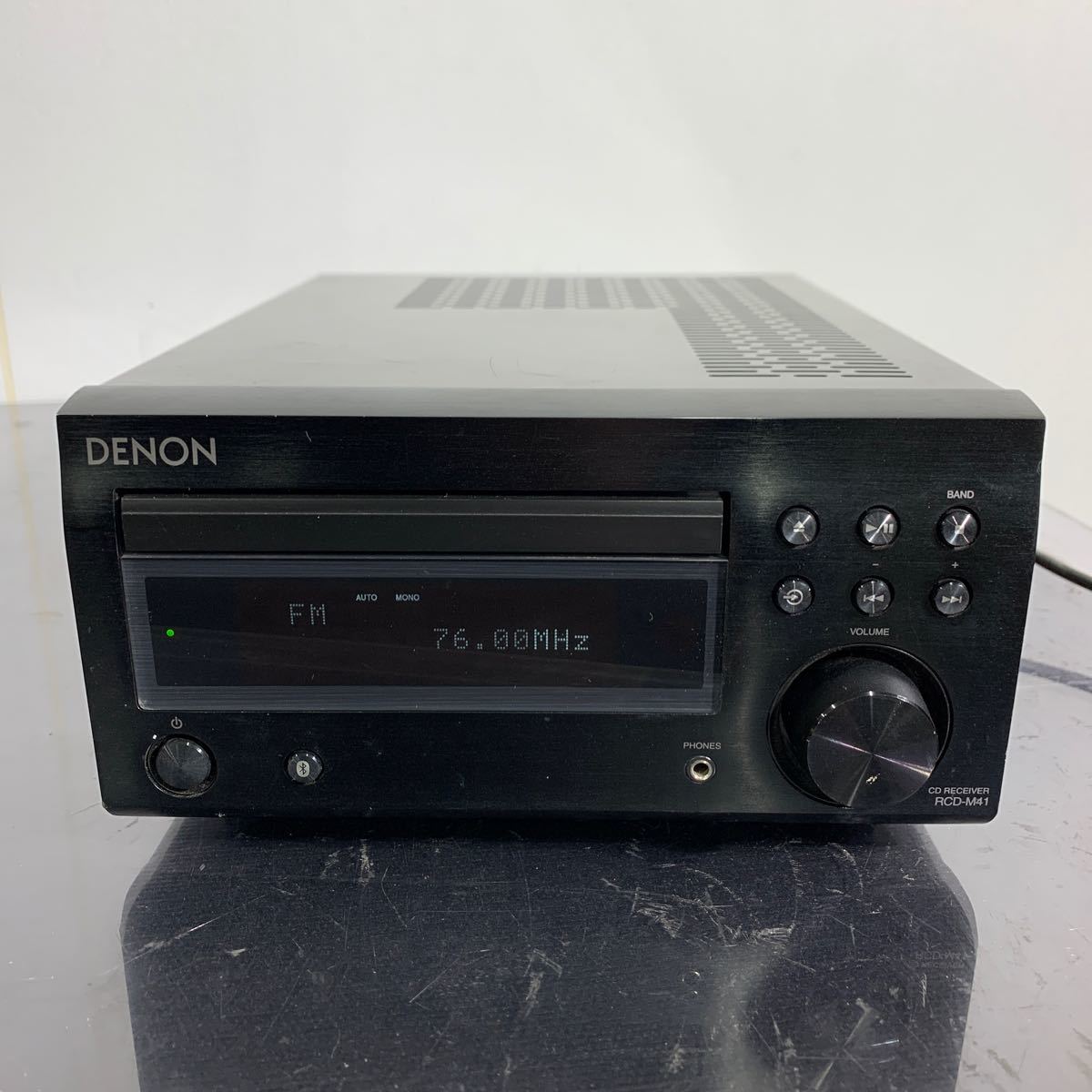 EL014.型番：RCD-M41.DENON .CDレシーバー .オーディオ機器 .本体のみ.ジャンク_画像3