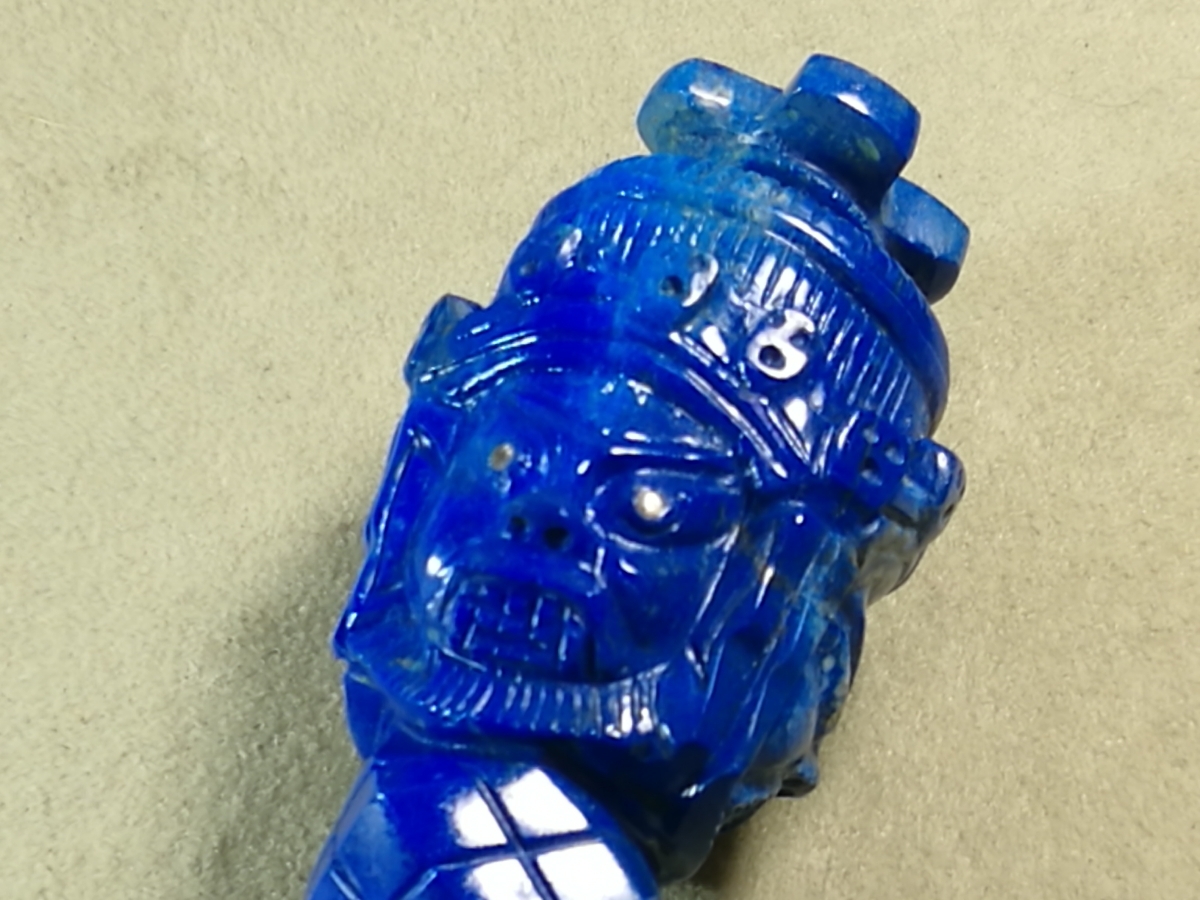 ハイグレード天然ラピスラズリ早期収集 法器 金剛杵 降魔杵 密宗 ハイグレード天然ラピスラズリ早期収集 法器 金剛杵 降魔杵 密宗