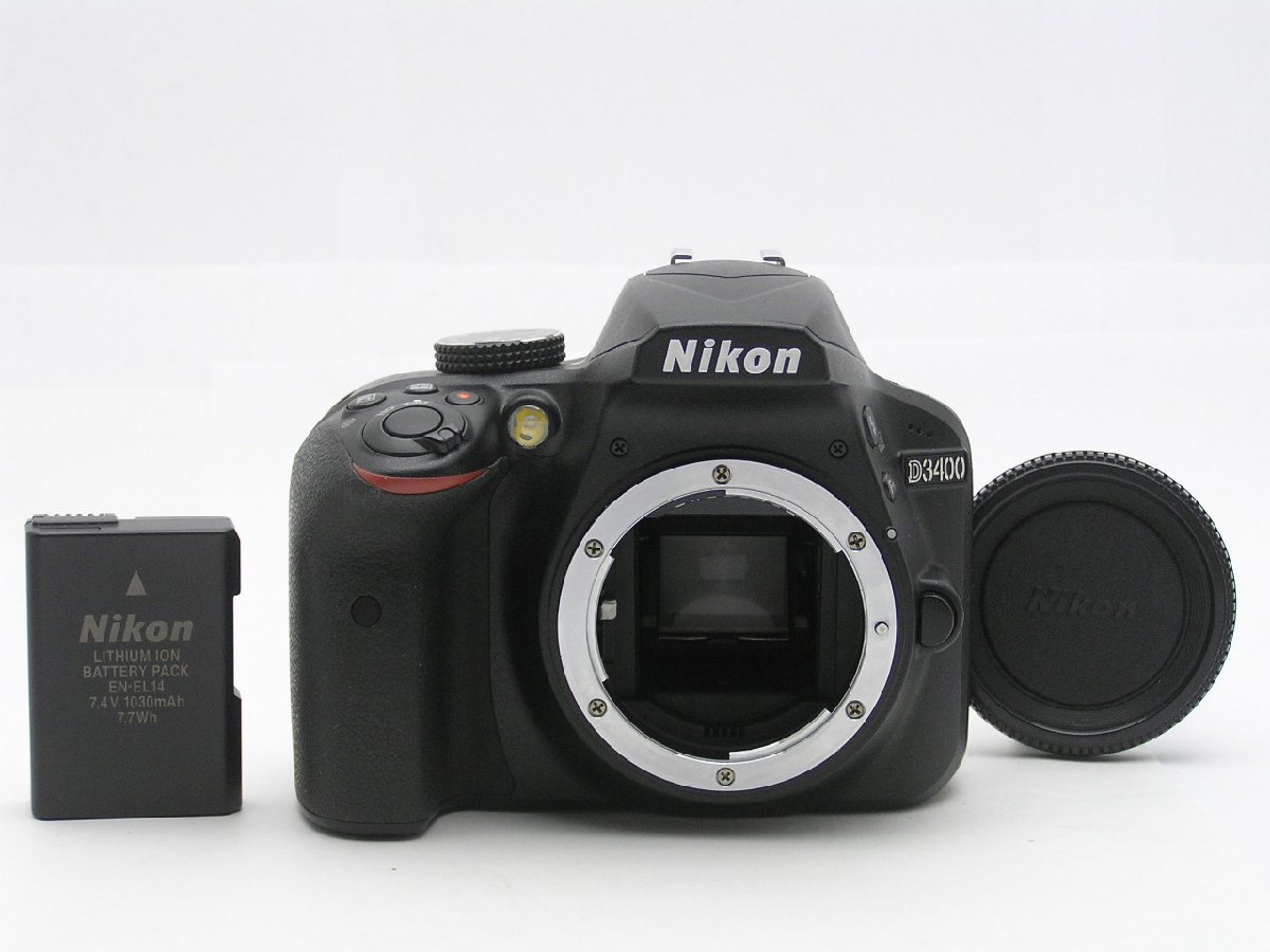 ★ハローカメラ★9395 Nikon D3400 Body 2416万画素 【本体とバッテリーのみ】 動作品 現状 1円スタート 即決有り_画像1