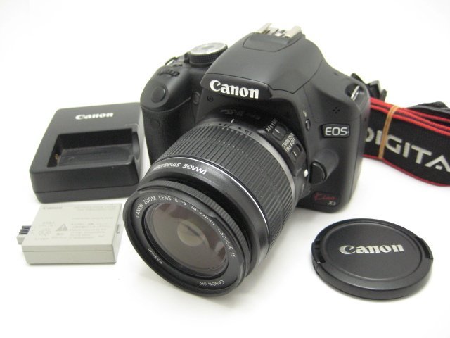 ★ハローカメラ★9237 Canon Kiss X3 EF-s 18-55mm 3.5-5.6 IS USM STABILIZER(1510万) 【 付属品あり】動作品 現状 1円スタート 即決有り_画像1