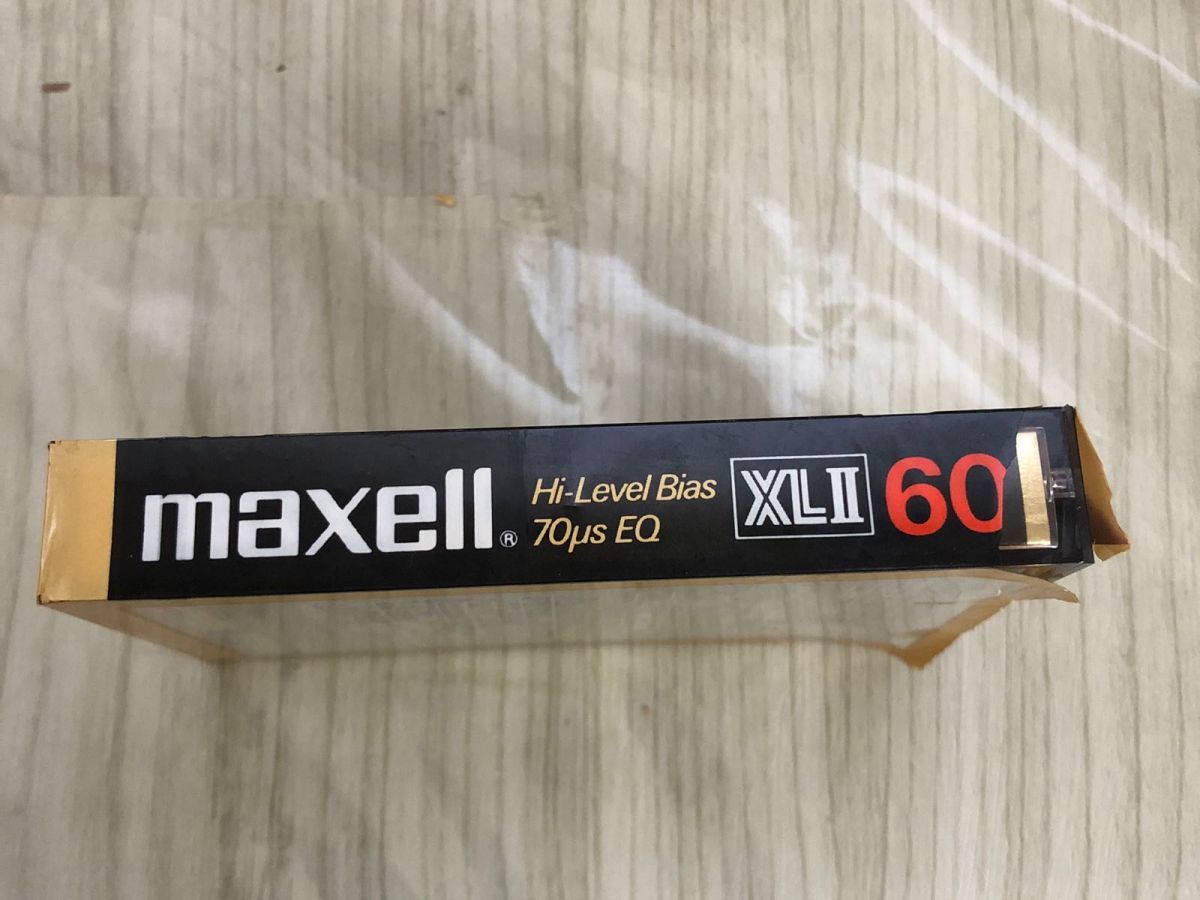 3-▲未開封 カセットテープ マクセル maxell XLll 60 XL2 HIGH ハイポジ 包装破れあり Hi-Level Bias 70μs EQ_画像5