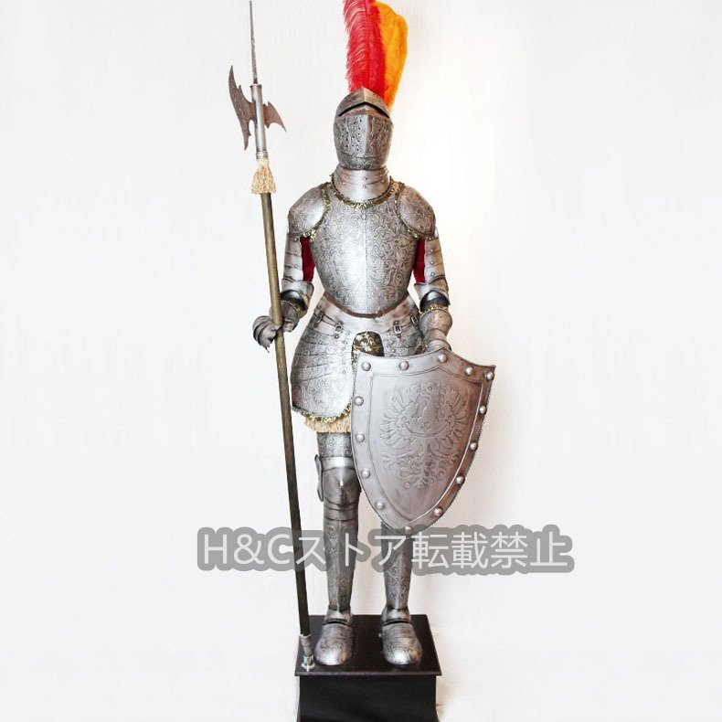 [ middle . knight ] popular interior Europe middle . manner armour armour 100% hand made life-size ornament .. power perfect score movie photograph photographing ornament * height 200cm weight 25kg