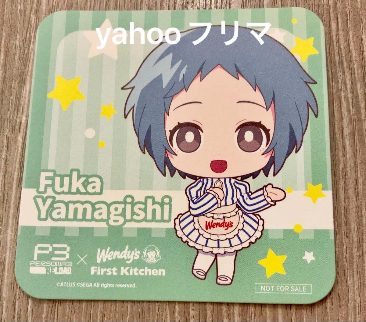 ペルソナ3 P3R 山岸風花 コースター2種・ミニフォト・フード特典 ペルソナ3 P3R 山岸風花 コースター2種・ミニフォト・フード特典