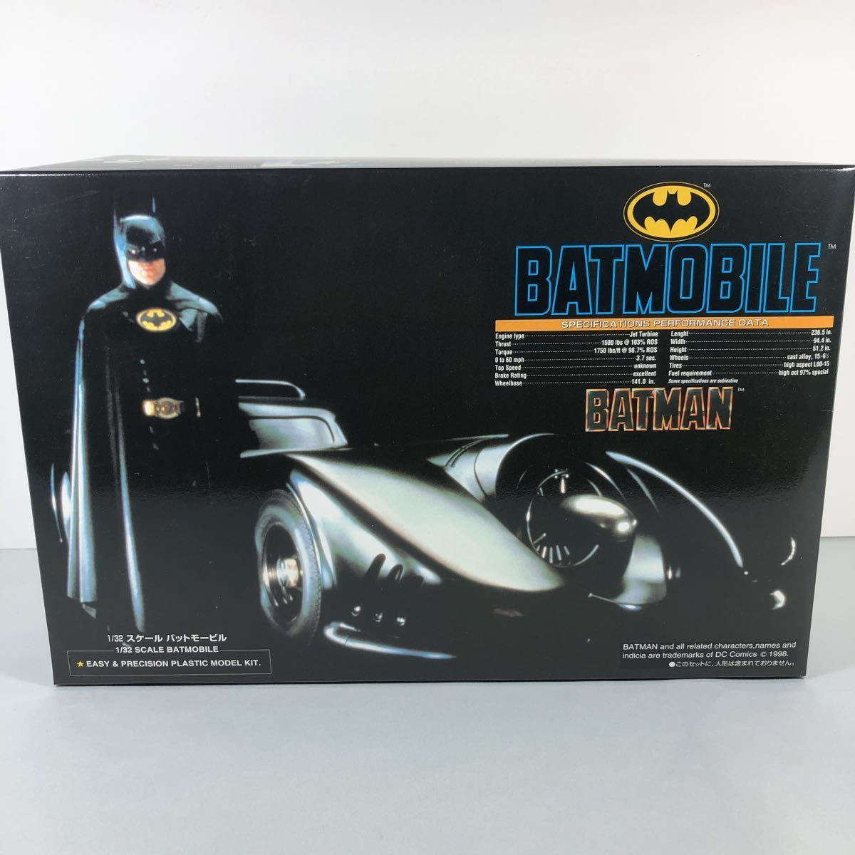 BATMAN BATMOBILE バットマン バットモービル 1/32 スケール アオシマ文化教材社 プラモデル_画像1