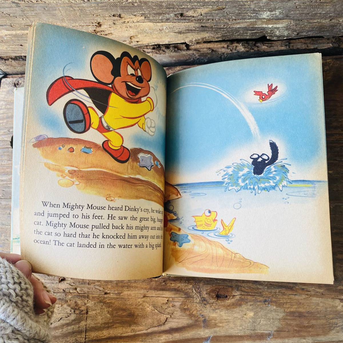 【1953 vintage】MIGHTY MOUSE picture book_画像4