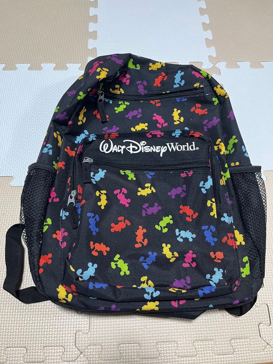 ウォルトディズニーワールド ビンテージ 刺繡入り バックパック リュックサック 新品未使用 】 Walt Disney ウォルト ディズニー リュック