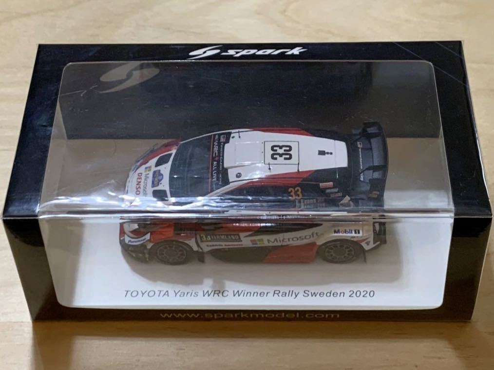 【新品：未開封】スパーク 1/43 トヨタ ヤリス WRC トヨタ Gazoo レーシング WRT No.33 2020年 スウェーデン 優勝車 / E・エバンス [S6568]_画像7