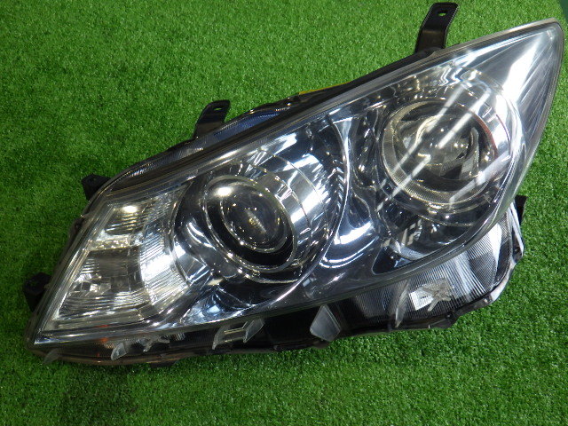 トヨタ SAI AZK10 左ヘッドライト KOITO 75-4 刻印74 ブルーメッキ HID 前期 【管理番号 0110 RG8-901】中古【小物】_画像1