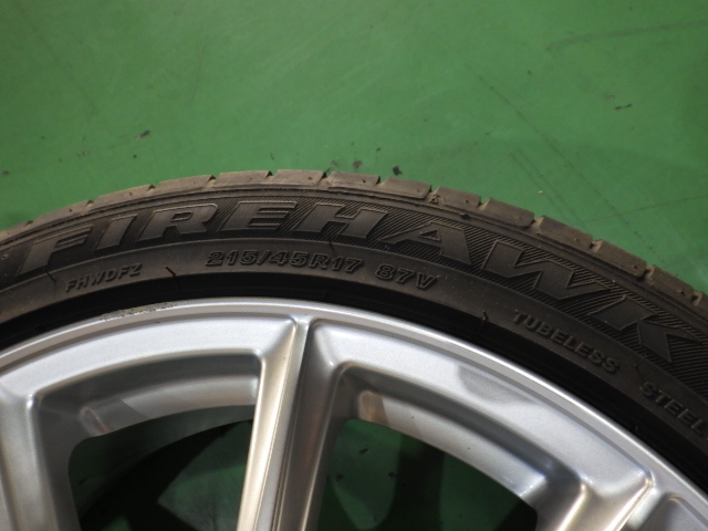 ECO FORME タイヤホイール４本 17インチ 7.0J +50 5H PCD100 215/45R17 【管理番号 9030 RB4-501】中古【大型商品】_画像6