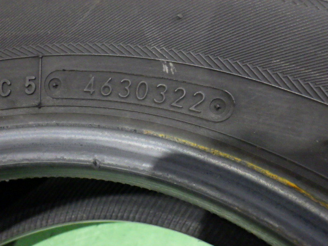 TOYO SD-k7 145/80R12 74S タイヤ2本 5.7mm 21年 22年 【管理番号 9046 RB2-601】中古【小物】の画像5