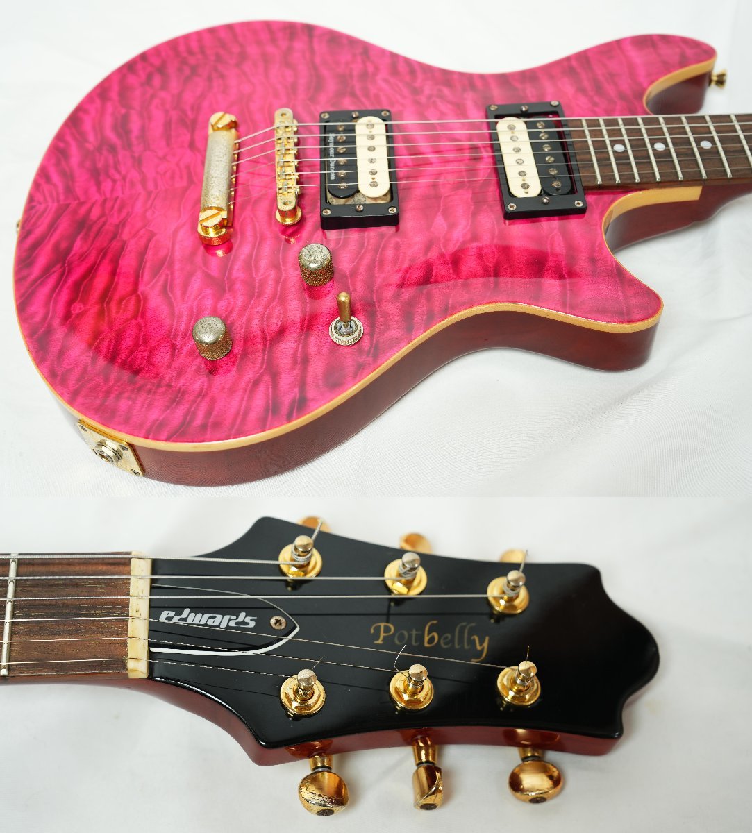 Yahoo!オークション - EDWARDS by ESP E-PO-100D See Thru Pink Yahoo!オークション - EDWARDS by ESP E-PO-100D See Thru Pink
