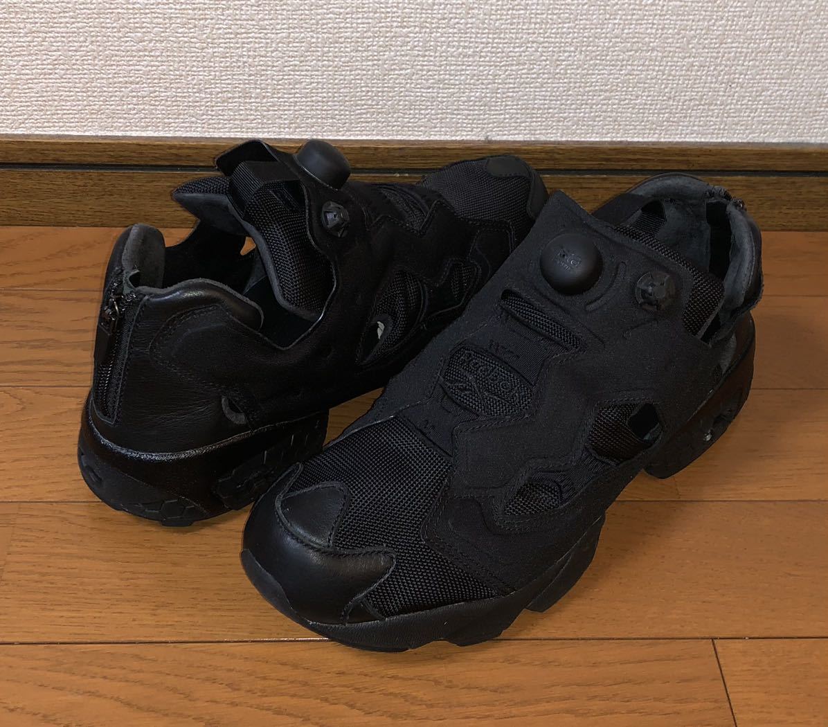 良品 REEBOK INSTA PUMP FURY ZIP CN5767 US10.5 28.5cm リーボック インスタ ポンプフューリー ジップ レザー ブラック 黒 instapump og