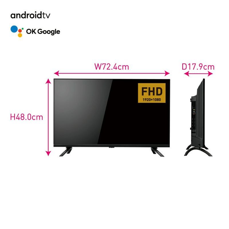 新品■送料無料■ORION(オリオン) AndroidTV搭載 チューナーレス スマートテレビ 32v型 SAFH321 【AVT】　　_画像8